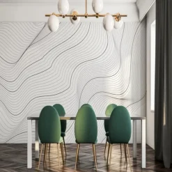 Cool Wallpapers 3D Abstract Mural Wallpaper Wall Mural Wall Stickers Leaves Abstract Outline Picture Suitable For Hotel Living Room Bedroom Art Deco