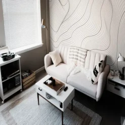 Cool Wallpapers 3D Abstract Mural Wallpaper Wall Mural Wall Stickers Leaves Abstract Outline Picture Suitable For Hotel Living Room Bedroom Art Deco