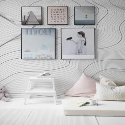 Cool Wallpapers 3D Abstract Mural Wallpaper Wall Mural Wall Stickers Leaves Abstract Outline Picture Suitable For Hotel Living Room Bedroom Art Deco