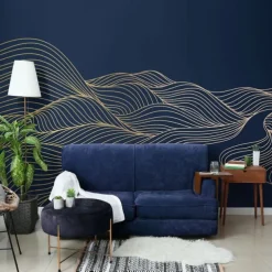 Cool Wallpapers 3D Abstract Mural Wallpaper Wall Mural Wall Stickers Leaves Abstract Outline Picture Suitable For Hotel Living Room Bedroom Art Deco