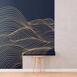 Cool Wallpapers 3D Abstract Mural Wallpaper Wall Mural Wall Stickers Leaves Abstract Outline Picture Suitable For Hotel Living Room Bedroom Art Deco