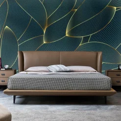 Cool Wallpapers 3D Abstract Mural Wallpaper Wall Mural Wall Stickers Leaves Abstract Outline Picture Suitable For Hotel Living Room Bedroom Art Deco