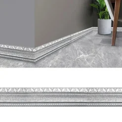 Cool Wallpapers 3D Solid Color Wallpaper Border Wall Mural Upgrade Your Home with 3D Foam Edge Sealing Strip Wall Sticker - Anti-Collision Waterproof and Thickened Adhesive 8x230cm/3.2