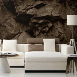 Cool Wallpapers 3D Stone Wallpaper Wall Mural Wall Covering Sticker Peel and Stick Removable PVC/Vinyl Material Self Adhesive/Adhesive Required Wall Decor for Living Room Kitchen Bathroom