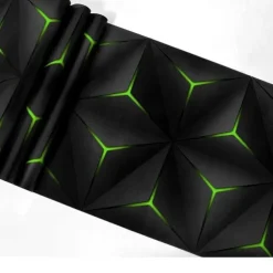 Cool Wallpapers 3D Wallpaper Wall Mural Modern Style PVC Green Red Wallpaper Adhesive Required Wall Mural,Cabinet Furniture Countertop Paper Roll Wallpaper,20.8