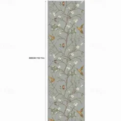Cool Wallpapers Flower Wallpaper Wall Mural Peel and Stick Wallpaper Removable Pvc/Vinyl Self Adhesive 17.7''x118''in(45cmx300cm) / 45x300cm