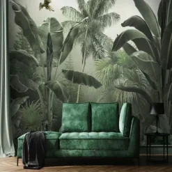 Cool Wallpapers Forest Beautiful Wallpaper Wall Mural Wall Sticker Covering Print Peel and Stick Removable Self Adhesive Scenic Tropical Rainforest Plantain PVC / Vinyl Home Decor