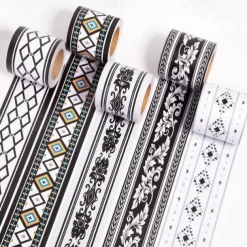 Cool Wallpapers Geometric Wallpaper Border Waistline Wall Mural Peel and Stick Self Adhesive PVC/Vinyl Modern Wall Decal for Room 12x500cm/4.72''x196.8''