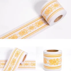 Cool Wallpapers Geometric Wallpaper Border Waistline Wall Mural Peel and Stick Self Adhesive PVC/Vinyl Modern Wall Decal for Room 12x500cm/4.72''x196.8''