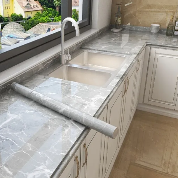 Cool Wallpapers Grey Wallpaper Wall Mural Marble Peel And Stick Wall Sticker Self-Adhesive Waterproof Oil Proof Fireproof, Easily Removable Wall Covering Kitchen Countertop And Cabinet Shelf Liner