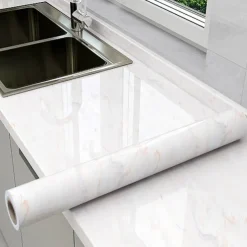 Cool Wallpapers Marble Kitchen Wallpaper Wall Mural Countertop Protection Pad Stove Oil Proof Waterproof Self-Adhesive Cabinet Moisture-Proof Fireproof High-Temperature Resistant Thickened