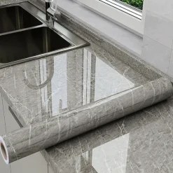 Cool Wallpapers Marble Kitchen Wallpaper Wall Mural Countertop Protection Pad Stove Oil Proof Waterproof Self-Adhesive Cabinet Moisture-Proof Fireproof High-Temperature Resistant Thickened