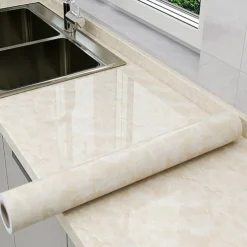 Cool Wallpapers Marble Kitchen Wallpaper Wall Mural Countertop Protection Pad Stove Oil Proof Waterproof Self-Adhesive Cabinet Moisture-Proof Fireproof High-Temperature Resistant Thickened