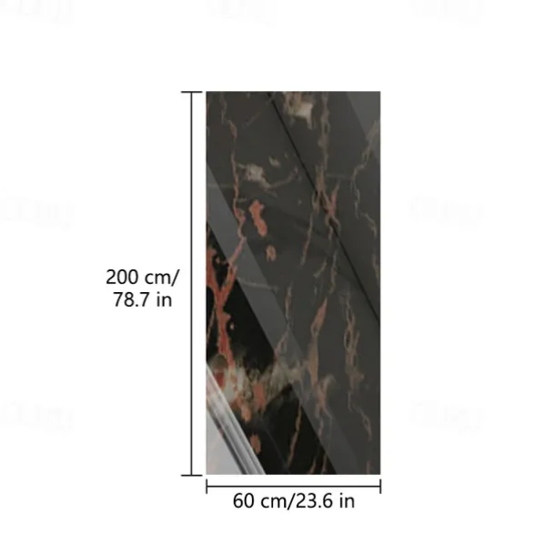 Cool Wallpapers Marble Wallpaper Wall Mural Peel Stick Sticker Self-Adhesive Oilproof High Temperature Waterproof Easily Removable Covering Kitchen Countertop Cabinet Shelf Liner 60x200cm/24"x78.74"