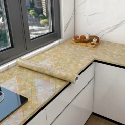 Cool Wallpapers Marble Wallpaper Wall Mural Peel Stick Sticker Self-Adhesive Oilproof High Temperature Waterproof Easily Removable Covering Kitchen Countertop Cabinet Shelf Liner 60x200cm/24