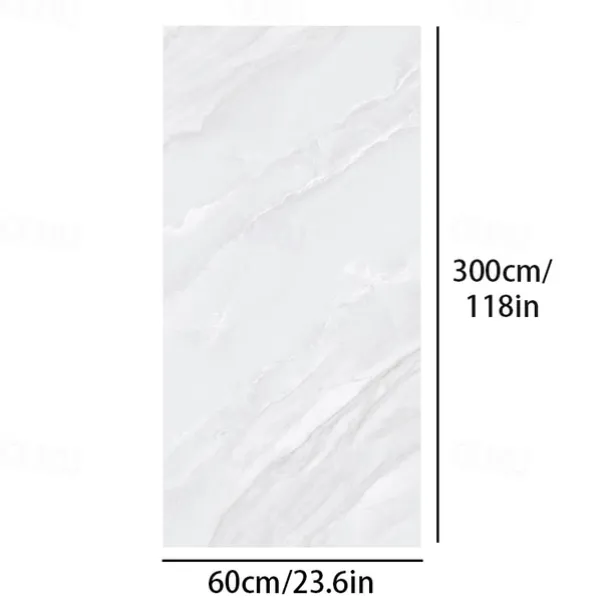 Cool Wallpapers Marble Wallpaper Wall Mural Waterproof Oil Proof MoistureProof Furniture Renovation Self-Adhesive Easily Removable Wall Covering Kitchen Countertop Cabinet Shelf Liner 23.6"x118"