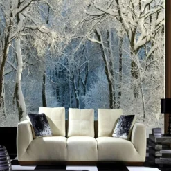 Cool Wallpapers Nature Wallpaper Wall Mural Black and White Peel And Stick Removable PVC/Vinyl Material Self Adhesive/Adhesive Required Wall Decor Wall Mural for Living Room Bedroom