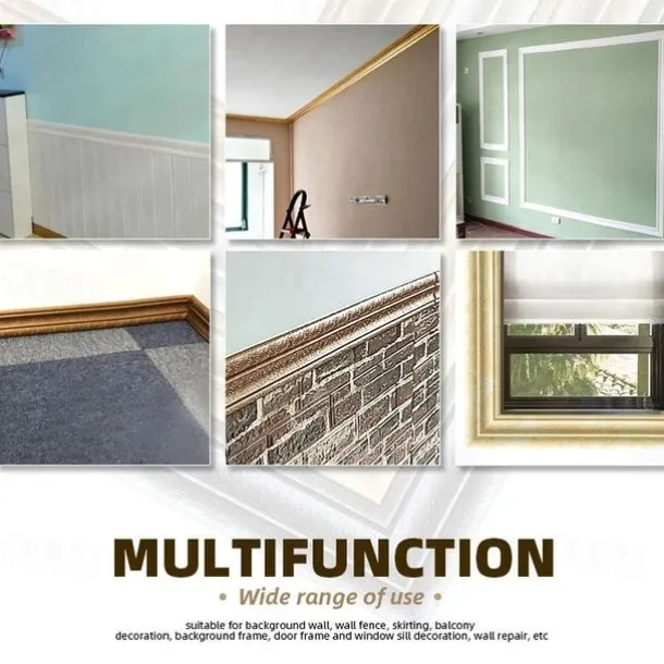 Cool Wallpapers Solid Color Wallpaper Border Wall Mural Waistline Peel and Stick Self Adhesive PVC/Vinyl Modern Wall Decal for Room 230*8*0.8CM*1PC