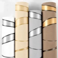 Cool Wallpapers Striped 3D Non-Woven Textured Wallpaper Wall Mural Bedroom Living Room Background Wall Household Shop Restaurant Hotel Engineering Decoration Non-Self-Adhesive Wallpaper