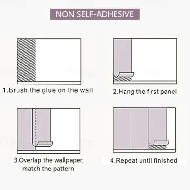 Cool Wallpapers Textured Wallpaper Wall Mural Non-Woven 3D Wallpaper Modern Print Embossed Stripe Wall Covering Sticker Film for Home Living Room Bedroom Indoor TV Background Home Decor 53*1000cm