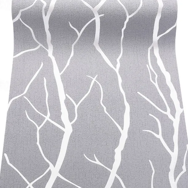 Cool Wallpapers Textured Wallpaper Wall Mural Modern 3D Wallpaper Thick Non-Woven Imitation Deerskin Deep Embossed Curve Pattern Wall Covering Sticker Film Modern Tree Non Woven Home Decor 53*1000cm