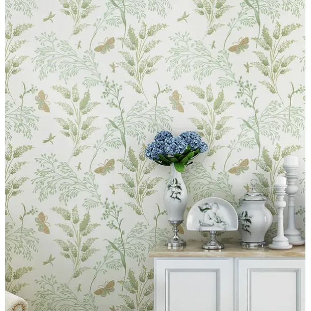Cool Wallpapers Vintage Flower Wallpaper Wall Mural Self Adhesive Peel and Stick Removable Floral Vinyl Wallpaper Cabinet Furniture Countertop Paper Textured Wallpaper,20.8"x118"/53x300cm 1 Roll