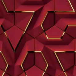 Cool Wallpapers Wall Mural 3D Wallpaper Geometric Abstracte Wall Sticker Covering Print Peel and Stick Removable PVC/Vinyl Material Self Adhesive/Adhesive Required Wall Decor for Living Room Bedroom