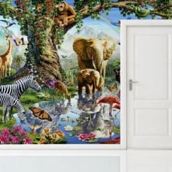 Cool Wallpapers Wall Mural Beautiful Wallpaper Wall Sticker Covering Print Peel and Stick Self Adhesive Children Cartoon Animals Living Room PVC / Vinyl Home Decor