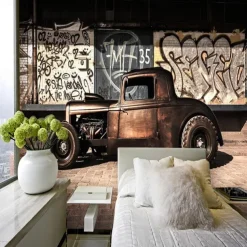 Cool Wallpapers Wall Mural Vintage Wallpaper for Walls Wall Sticker Covering Print Peel and Stick Removable Car Graffiti Canvas Home Décor