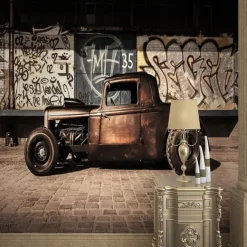 Cool Wallpapers Wall Mural Vintage Wallpaper for Walls Wall Sticker Covering Print Peel and Stick Removable Car Graffiti Canvas Home Décor