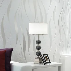 Cool Wallpapers Wall Mural Solid Color White Grey Gold Wallpaper Removable Background Wallpaper Non Woven for Home Decoration Waterproof Material Home Decor 53*950cm
