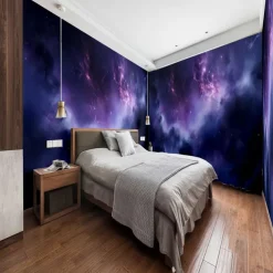 Cool Wallpapers Wall Mural Galaxy Universe Wallpaper Wall Sticker Covering Print Adhesive Required 3D Effect Canvas Home Décor
