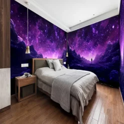 Cool Wallpapers Wall Mural Galaxy Universe Wallpaper Wall Sticker Covering Print Adhesive Required 3D Effect Canvas Home Décor