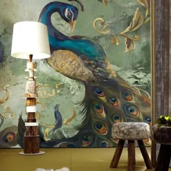 Cool Wallpapers Wall Mural Beautiful Wallpaper Wall Sticker Covering Print Adhesive Required Peacock Bird Animal Canvas Home Décor