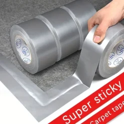 Cool Wallpapers Wall Mural Super Adhesive Fabric Duct Tape Carpet Waterproof Tape High Viscosity Silver Gray Tape DIY Home Decoration 10 Meter Reinstallation Tape