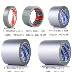 Cool Wallpapers Wall Mural Super Adhesive Fabric Duct Tape Carpet Waterproof Tape High Viscosity Silver Gray Tape DIY Home Decoration 10 Meter Reinstallation Tape