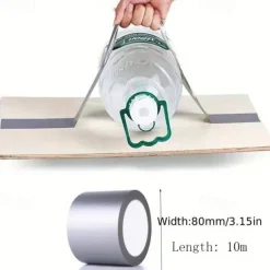 Cool Wallpapers Wall Mural Super Adhesive Fabric Duct Tape Carpet Waterproof Tape High Viscosity Silver Gray Tape DIY Home Decoration 10 Meter Reinstallation Tape