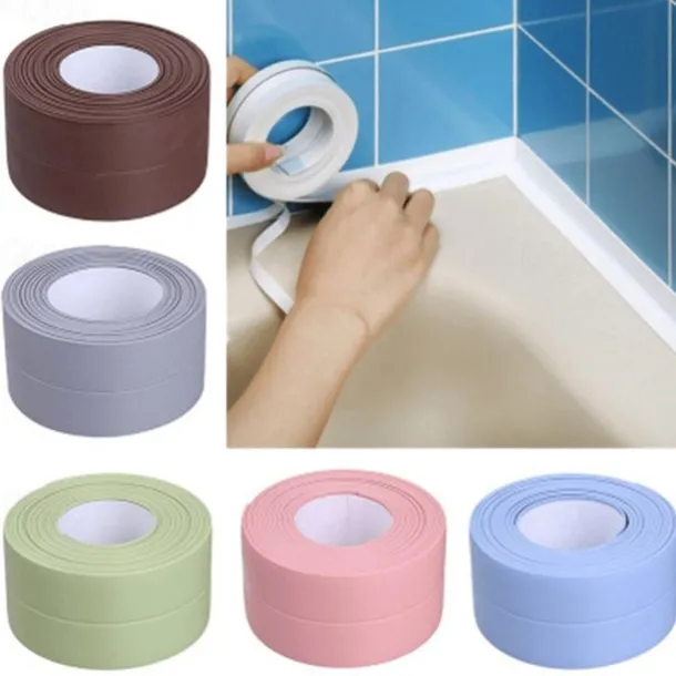 Cool Wallpapers Wall Mural 1 Roll Sealing Strip Tape, Waterproof Wall Sticker Sink Edge Tape, Caulk Tape Sealant Strip, Bathroom Kitchen Accessories 1.5''x126''
