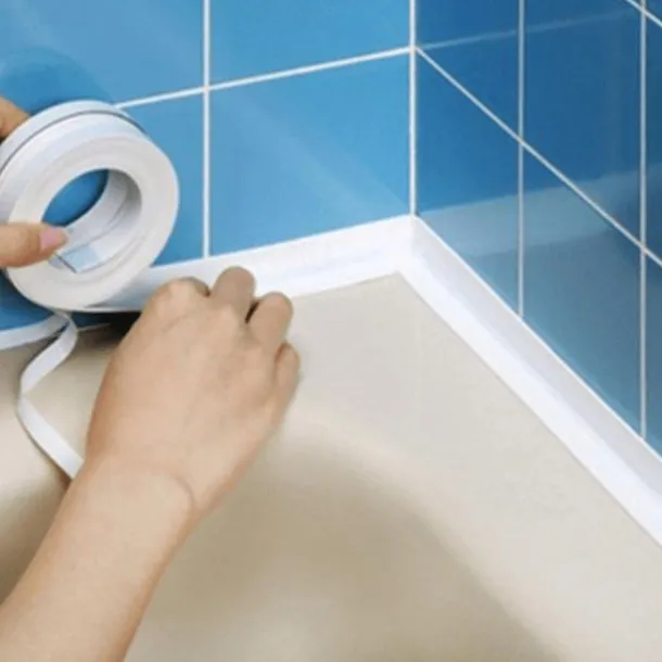 Cool Wallpapers Wall Mural 1 Roll Sealing Strip Tape, Waterproof Wall Sticker Sink Edge Tape, Caulk Tape Sealant Strip, Bathroom Kitchen Accessories 1.5''x126''