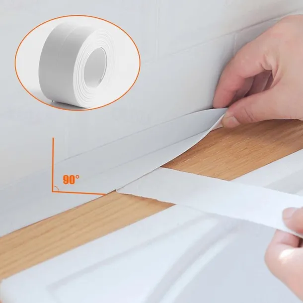 Cool Wallpapers Wall Mural 1 Roll Sealing Strip Tape, Waterproof Wall Sticker Sink Edge Tape, Caulk Tape Sealant Strip, Bathroom Kitchen Accessories 1.5''x126''