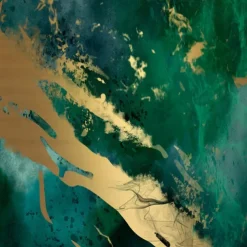 Cool Wallpapers Wall Mural Abstract Marble Green Wall Covering Sticker Peel and Stick Removable PVC/Vinyl Material Self Adhesive/Adhesive Required Wall Decor for Living Room Kitchen Bathroom