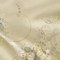 Cool Wallpapers Wall Mural 3D Golden Flower Wallpaper for Walls European Luxury Style Diamond Adhesive Required Canvas for Living Room Hotel Background Home Décor