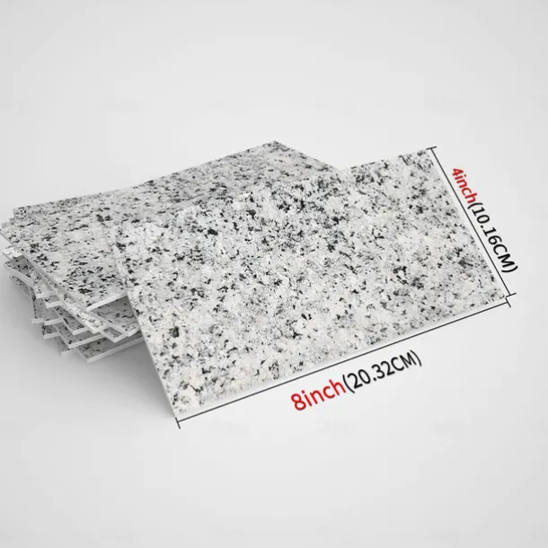 Cool Wallpapers Wall Mural 16pcs Marble Patterned Wallpaper, Waterproof Peel And Stick Wall Covering Sticker Film Home Deco, 4''x8''