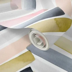 Cool Wallpapers Wall Mural Geometric Wallpaper Minimalist Herringbone Black White Peel and Stick Wallpaper Removable Pvc/Vinyl Self Adhesive 17.7