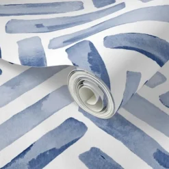 Cool Wallpapers Wall Mural Geometric Wallpaper Minimalist Herringbone Black White Peel and Stick Wallpaper Removable Pvc/Vinyl Self Adhesive 17.7