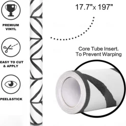 Cool Wallpapers Wall Mural Geometric Wallpaper Minimalist Herringbone Black White Peel and Stick Wallpaper Removable Pvc/Vinyl Self Adhesive 17.7