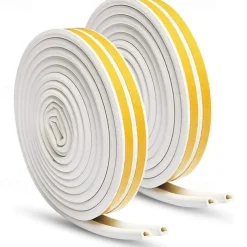 Cool Wallpapers Wall Mural 5 Meters Door And Window Sealing Strip Self-adhesive Door Bottom Anti-theft Door Soundproof Window Paste Anti-collision And Windproof Adhesive Strip Suitable For Gap 9x6mm