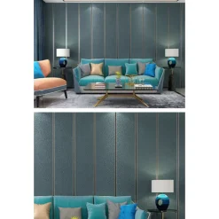 Cool Wallpapers Wall Mural Modern 3D Thick Non-woven Imitation Deerskin Velvet Wallpaper Roll Non-self-adhesive Vertical Striped for Bedroom Living Room TV Background 1.73'(0.53m) x 32.8'(10m)