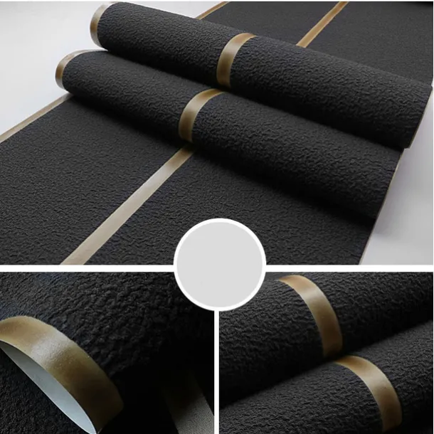 Cool Wallpapers Wall Mural Modern 3D Thick Non-woven Imitation Deerskin Velvet Wallpaper Roll Non-self-adhesive Vertical Striped for Bedroom Living Room TV Background 1.73'(0.53m) x 32.8'(10m)