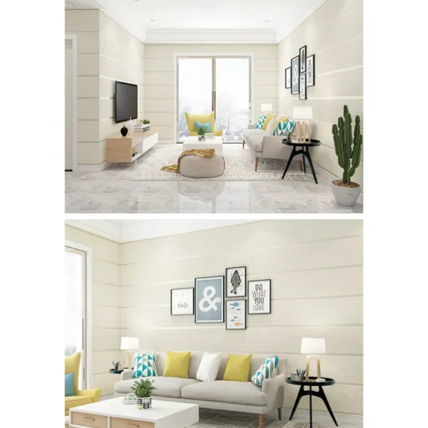 Cool Wallpapers Wall Mural Modern 3D Thick Non-woven Imitation Deerskin Velvet Wallpaper Roll Non-self-adhesive Vertical Striped for Bedroom Living Room TV Background 1.73'(0.53m) x 32.8'(10m)